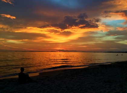 CAMBODIA: Sunset on Otres Beach, Sihanoukville. Kept these quiet, didn't you Cambodia!