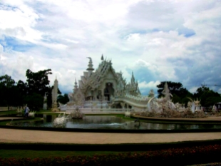 THAILAND: The White Temple in Chiang Rai. Possibly the most unconventional temple we've ever seen, but art for sure!