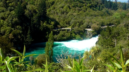 NEW ZEALAND: Huka Falls - 220,000 litres of water per second, some serious hydro power!